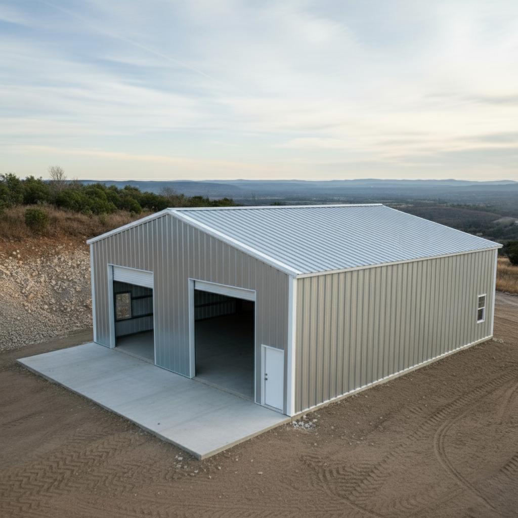 50×80×16 Steel Building Kit — 4,000 Sq-Ft Storage Building (Deposit) - Image 2
